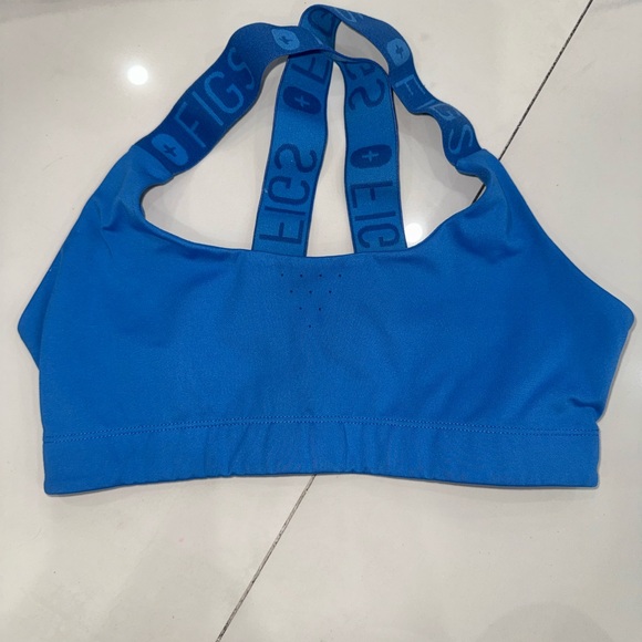 Figs Other - Figs Bright Blue Sports Bralette with Branded Double Straps